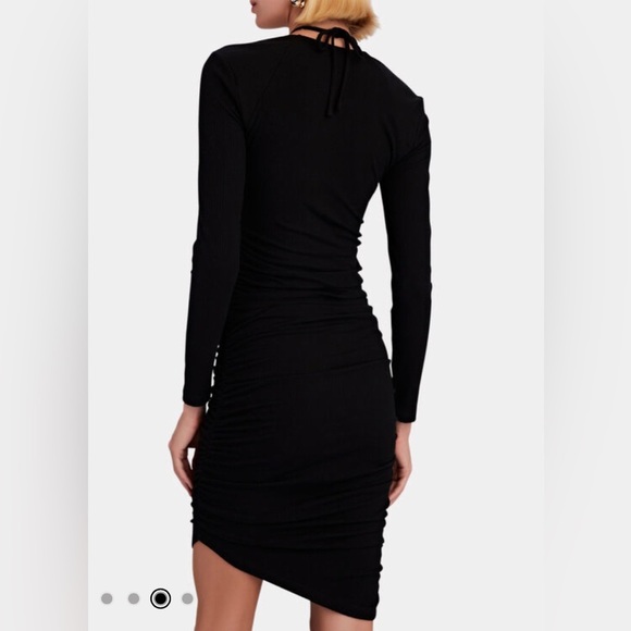 NWT $275 Jonathan Simkhai Standard Tanya Mini Dress in Black Small Revolve - Picture 8 of 14